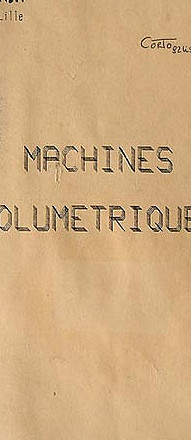 Machines Volumétriques I